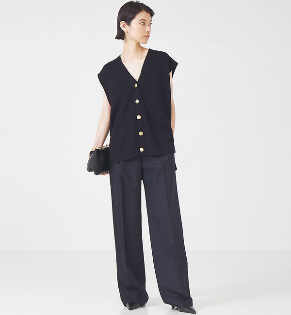 The Store by C' 「【COCUCA】ピンストライプタックパンツ」|スラックス|