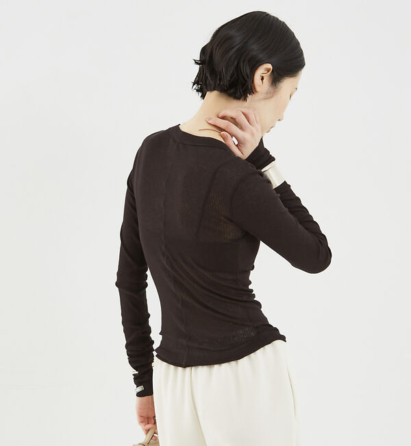 The Store by C' 「【NINETY PERCENT】ANIS SOFT RIB LONG SLEEV」|Tシャツ・カットソー|