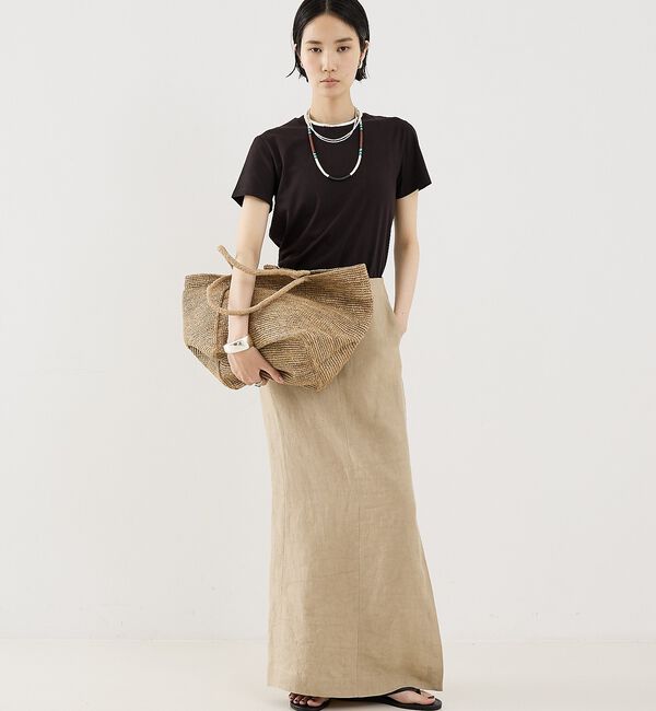 The Store by C' 「【COCUCA】リネンストレートスカート」|スカート|