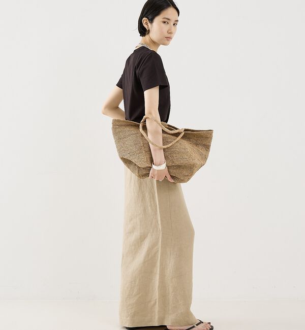 The Store by C' 「【COCUCA】リネンストレートスカート」|スカート|