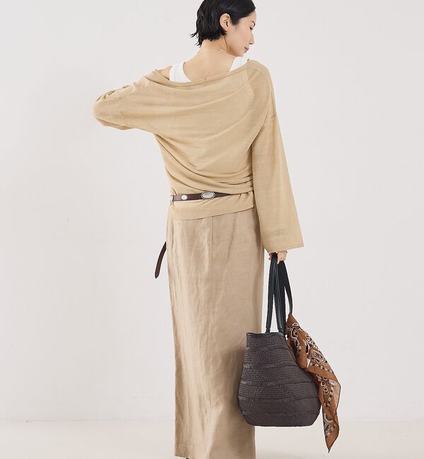 The Store by C' 「【COCUCA】リネンストレートスカート」|スカート|