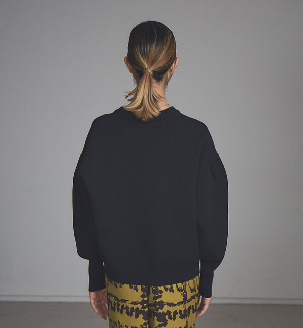 NOMINE「ラメプレーティングボリュームスリーブニット」|ニット・セーター|