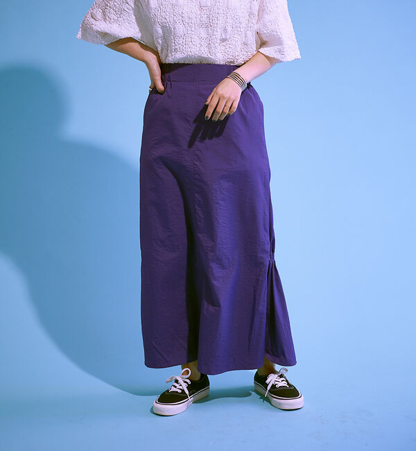 NOMINE「ワッシャーマーメイド２WAYスカート」|スカート|パープル系その他1