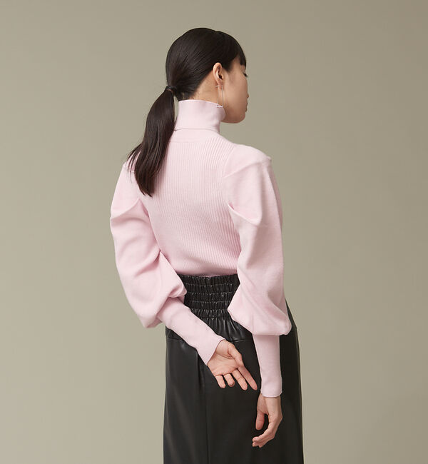 NOMINE「ボリュームスリーブタートルニット」|ニット・セーター|