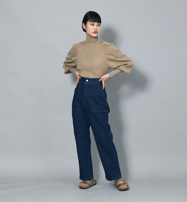 NOMINE「ボリュームスリーブタートルニット」|ニット・セーター|