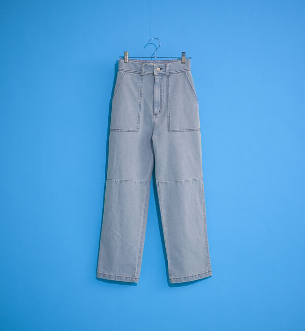 NOMINE「ベイカーデニムパンツ」|デニム|サックスブルー