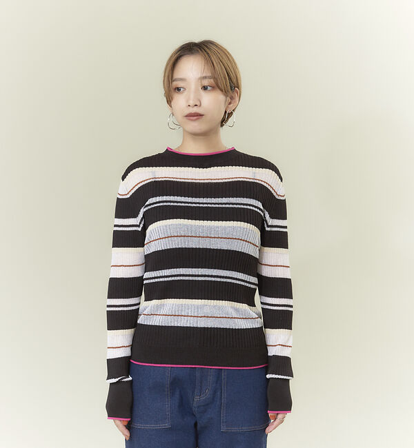 NOMINE「シアーボーダーニット」|ニット・セーター|