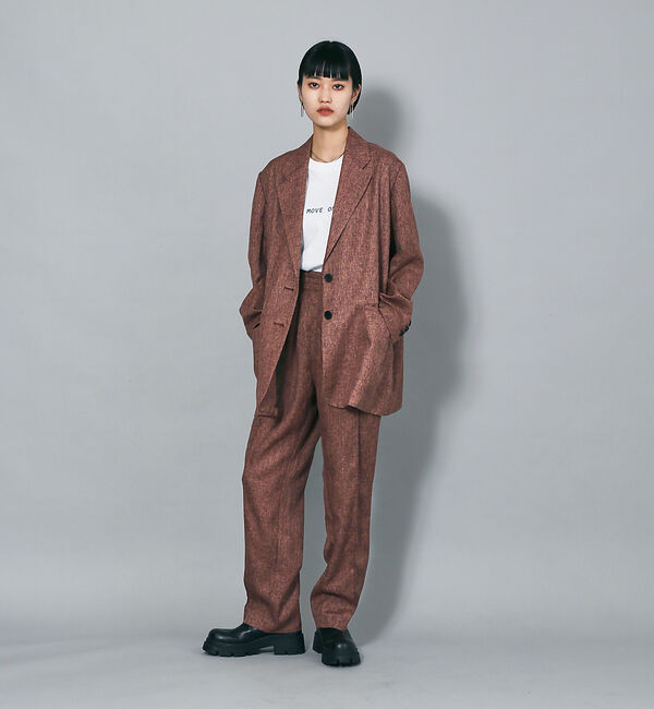 NOMINE「【セットアップ対応可】シャーク3タックテーパードパンツ」|スラックス|