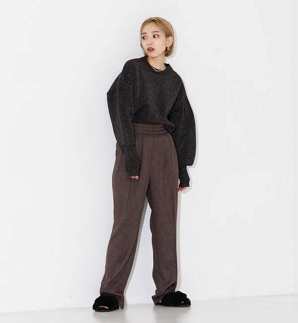 NOMINE「【セットアップ対応可】シャーク3タックテーパードパンツ」|スラックス|