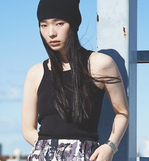 NOMINE「カップインアメスリニットタンク」|キャミソール|