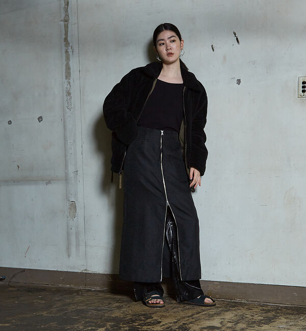 NOMINE「ジャガード ジップ スカート」|スカート|