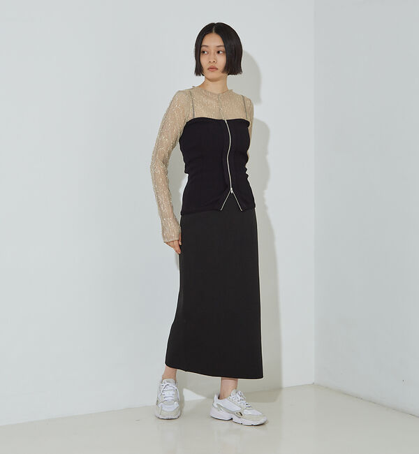 NOMINE「マルチWAY ニット ZIP ビスチエ」|その他|