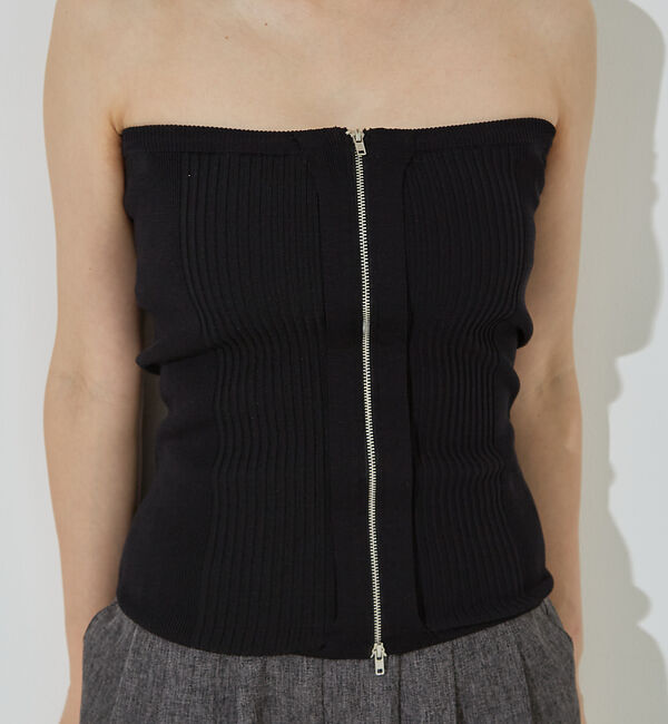 NOMINE「マルチWAY ニット ZIP ビスチエ」|その他|