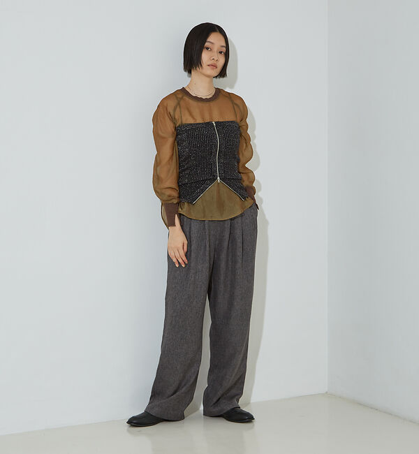 NOMINE「マルチWAY ニット ZIP ビスチエ」|その他|