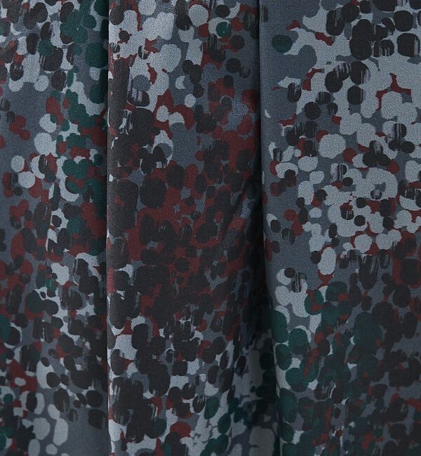 NOMINE「水彩アート ニュアンス柄 タックパンツ」|その他|