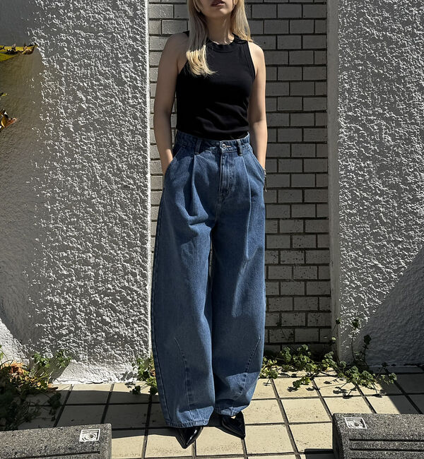 NOMINE「カップイン テレコ タンクトップ」|キャミソール|