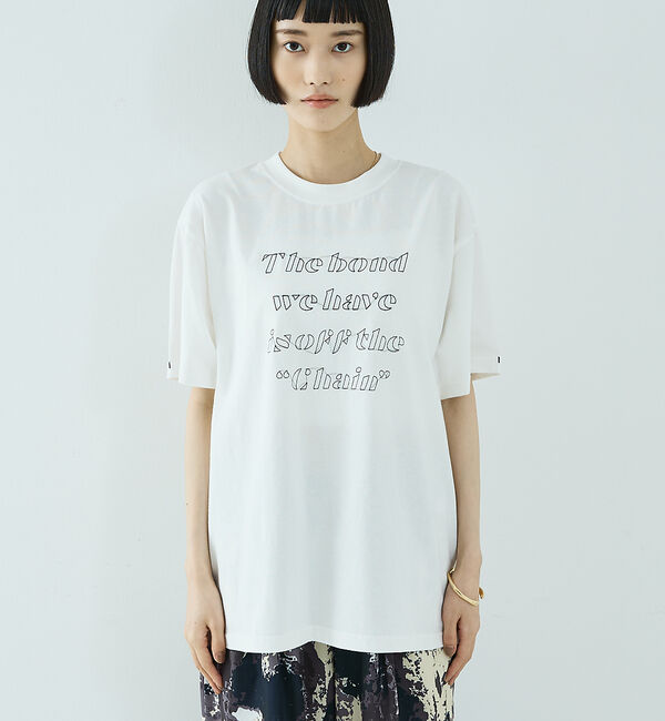 NOMINE「【ユニセックス】刺繍 ロゴ Tシャツ」|Tシャツ・カットソー|