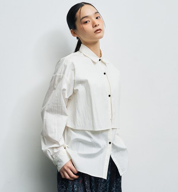 NOMINE「【ユニセックス】ロングヨーク オーバーサイズ シャツ」|シャツ・ブラウス|