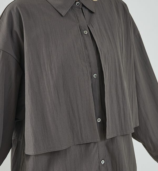 NOMINE「【ユニセックス】ロングヨーク オーバーサイズ シャツ」|シャツ・ブラウス|