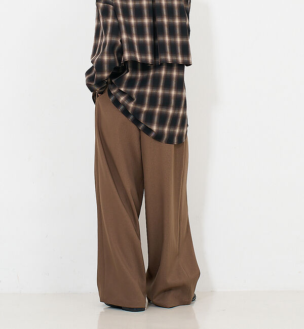 NOMINE「【セットアップ】タックワイドパンツ」|その他|