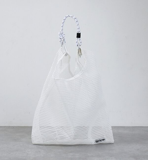 NOMINE「【OUTDOOR PRODUCTS】Mesh Shopper(M) メッシュ シ」|トートバッグ|ホワイト