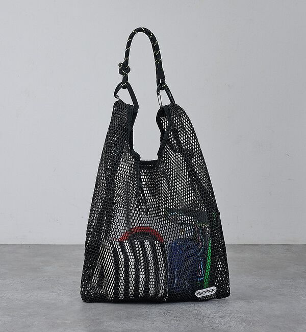 NOMINE「【OUTDOOR PRODUCTS】Mesh Shopper(M) メッシュ シ」|トートバッグ|ブラック