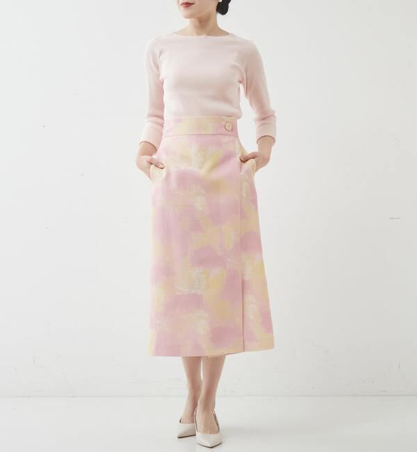 TIARA「プチフリルボートネックリブニット」|ニット・セーター|