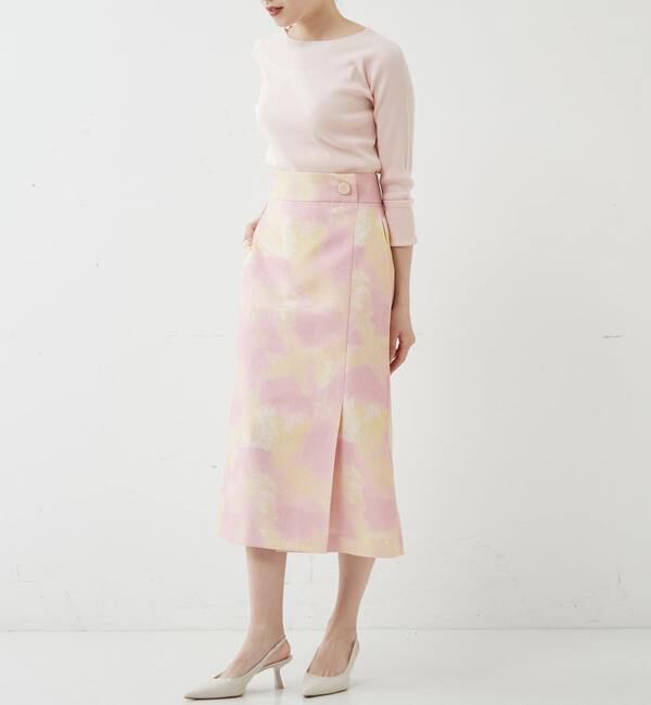 TIARA「プチフリルボートネックリブニット」|ニット・セーター|