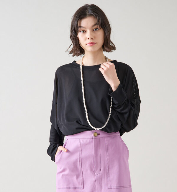 TIARA「シアーオーバーシルエットトップス」|Tシャツ・カットソー|