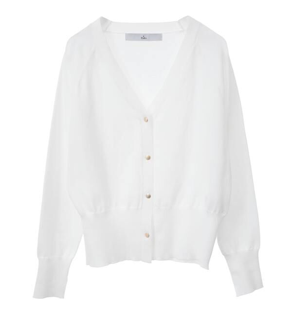 TIARA「ゴールドボタンカーディガン」|カーディガン|