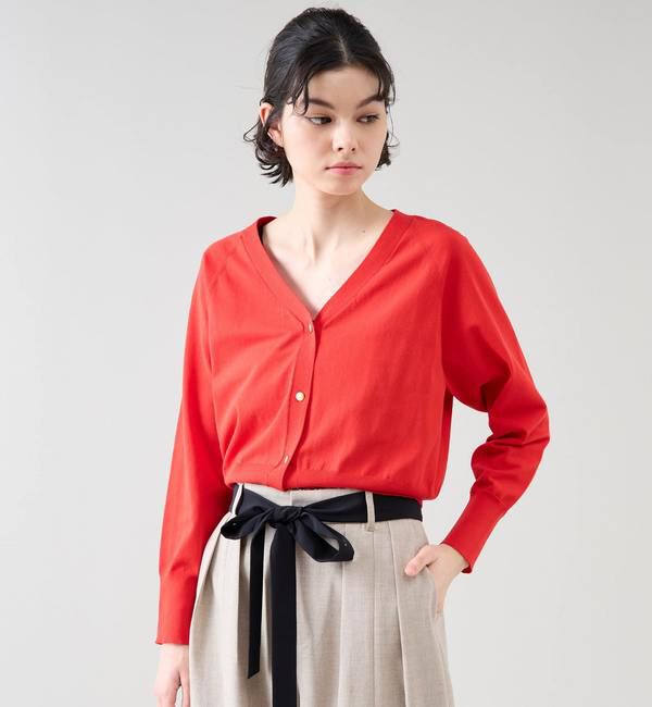 TIARA「ゴールドボタンカーディガン」|カーディガン|