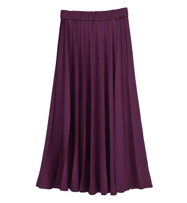 TIARA「プリーツスカート」|スカート|ボルドー