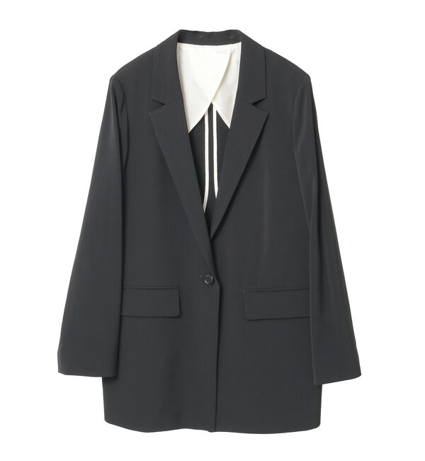 TIARA「リラックステーラードジャケット」|テーラードジャケット|ブラック