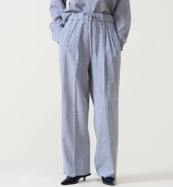 TIARA「2タックイージーパンツ」|スラックス|グレー