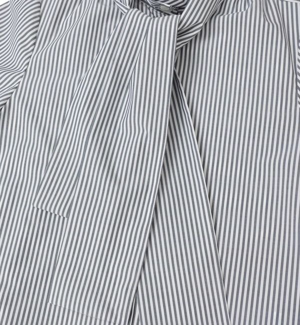 TIARA「ボウタイハイネックボタンブラウス」|シャツ・ブラウス|