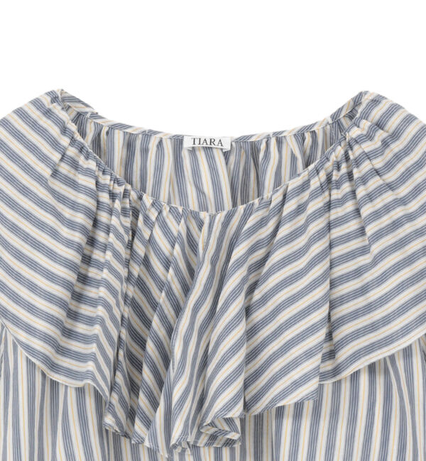 TIARA「フリルギャザーブラウス」|シャツ・ブラウス|