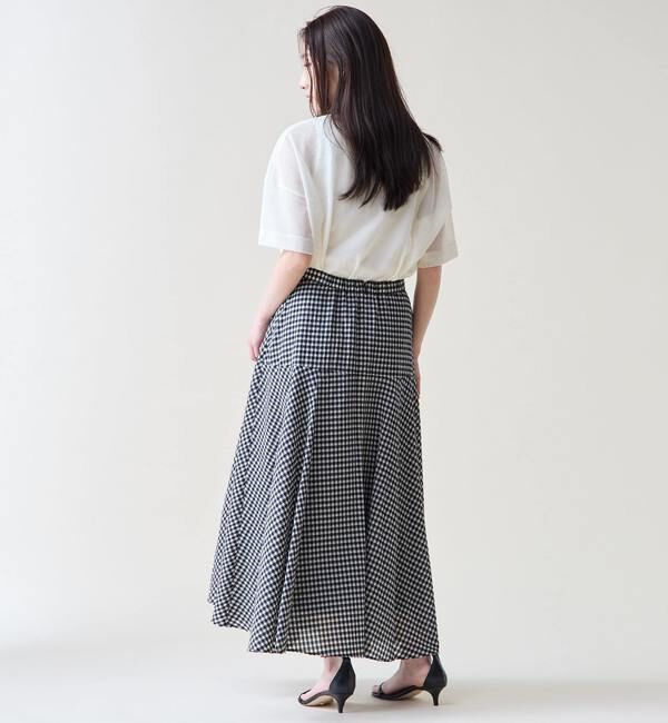 TIARA「ギンガムチェックフレアスカート」|スカート|