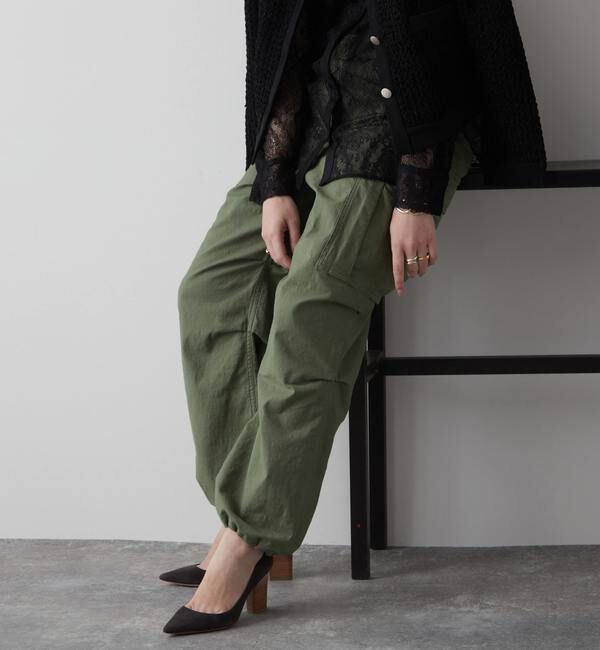 Liesse「M-65型ミリタリーカゴパンツ」|カーゴ|カーキ