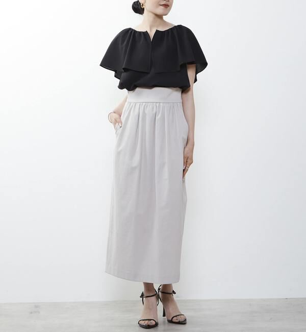 Liesse「ケープカラーブラウス」|シャツ・ブラウス|