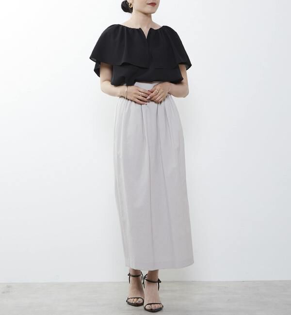 Liesse「ケープカラーブラウス」|シャツ・ブラウス|