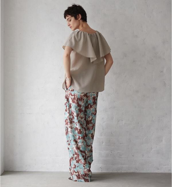 Liesse「ケープカラーブラウス」|シャツ・ブラウス|