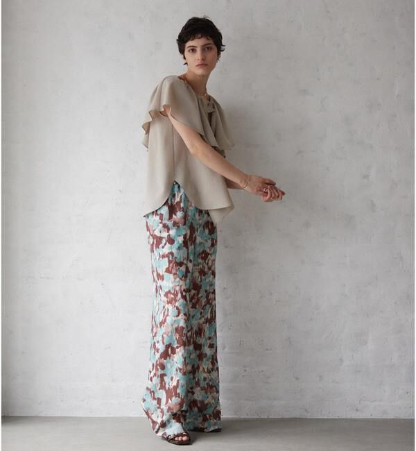 Liesse「ケープカラーブラウス」|シャツ・ブラウス|