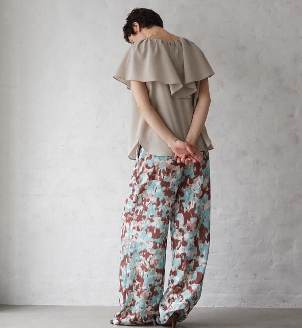 Liesse「ケープカラーブラウス」|シャツ・ブラウス|