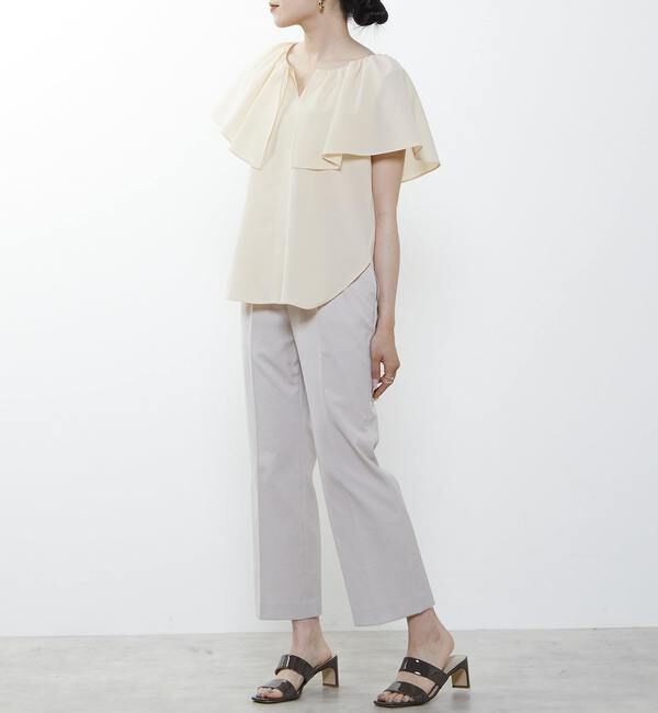 Liesse「ケープカラーブラウス」|シャツ・ブラウス|