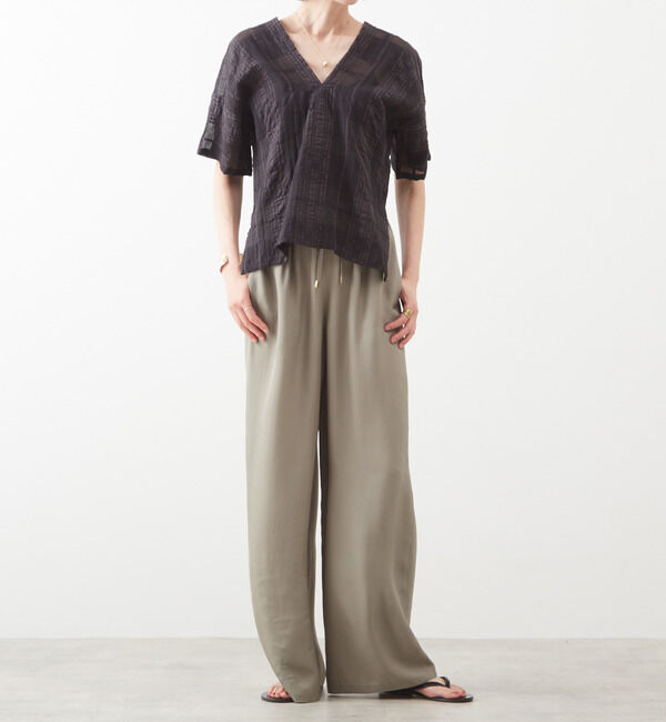 Liesse「ドロストワイドパンツ（セットアップ対応）」|その他|