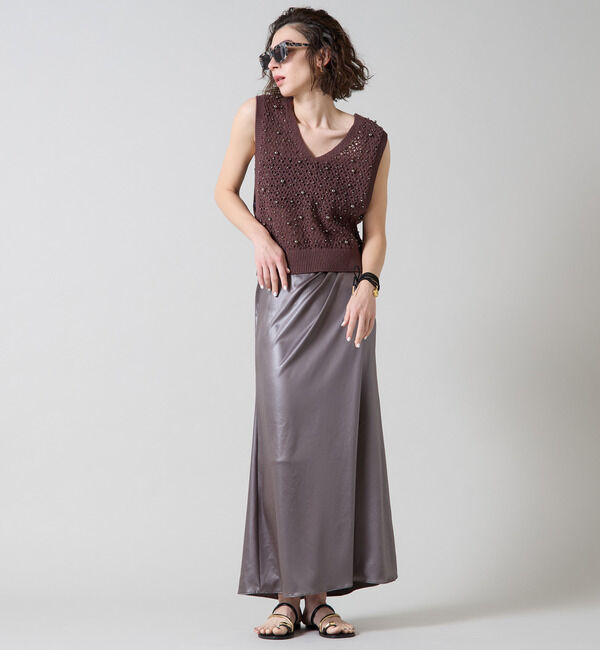 Liesse「パールニットベスト」|ベスト・ジレ|