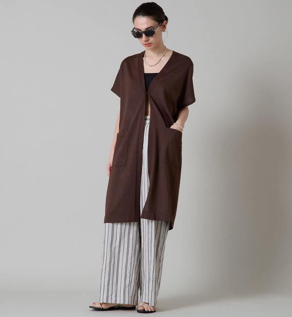 Liesse「シアーニットジレ」|ベスト・ジレ|ブラウン