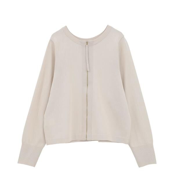 Liesse「2WAYジップラメニットトップス」|ニット・セーター|