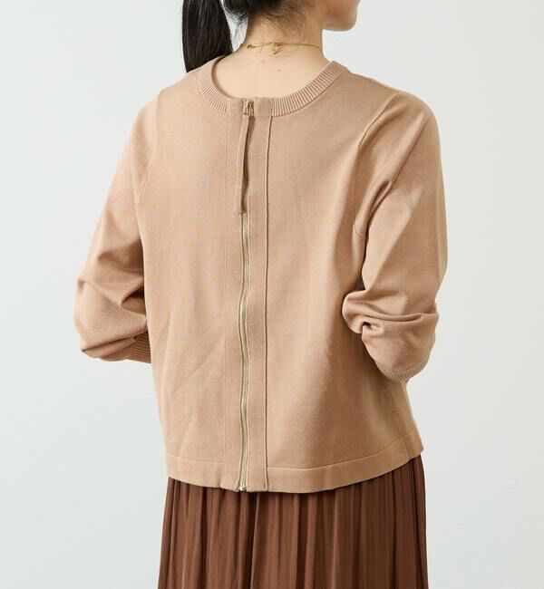 Liesse「2WAYジップラメニットトップス」|ニット・セーター|