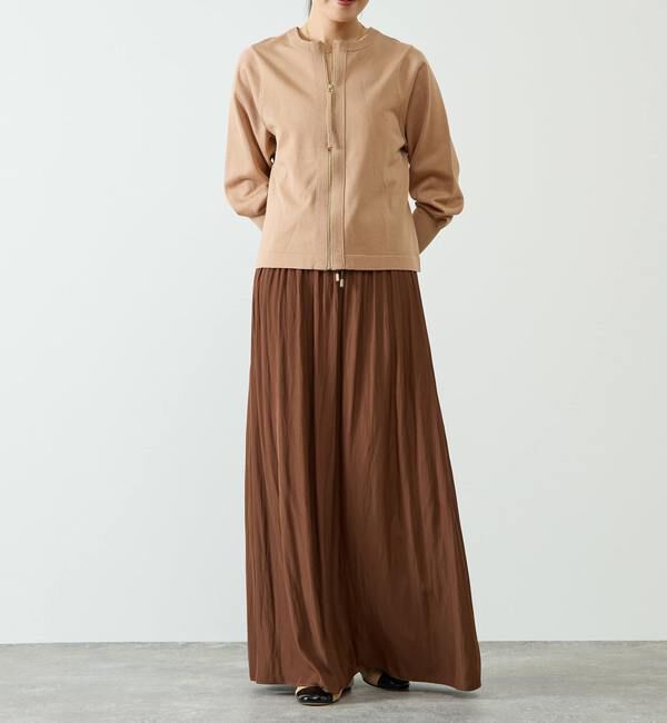 Liesse「2WAYジップラメニットトップス」|ニット・セーター|